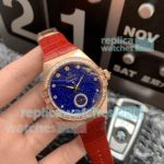 Swiss Replica Omega Constellation Lady Watch Diamond Blue Dial 35mm